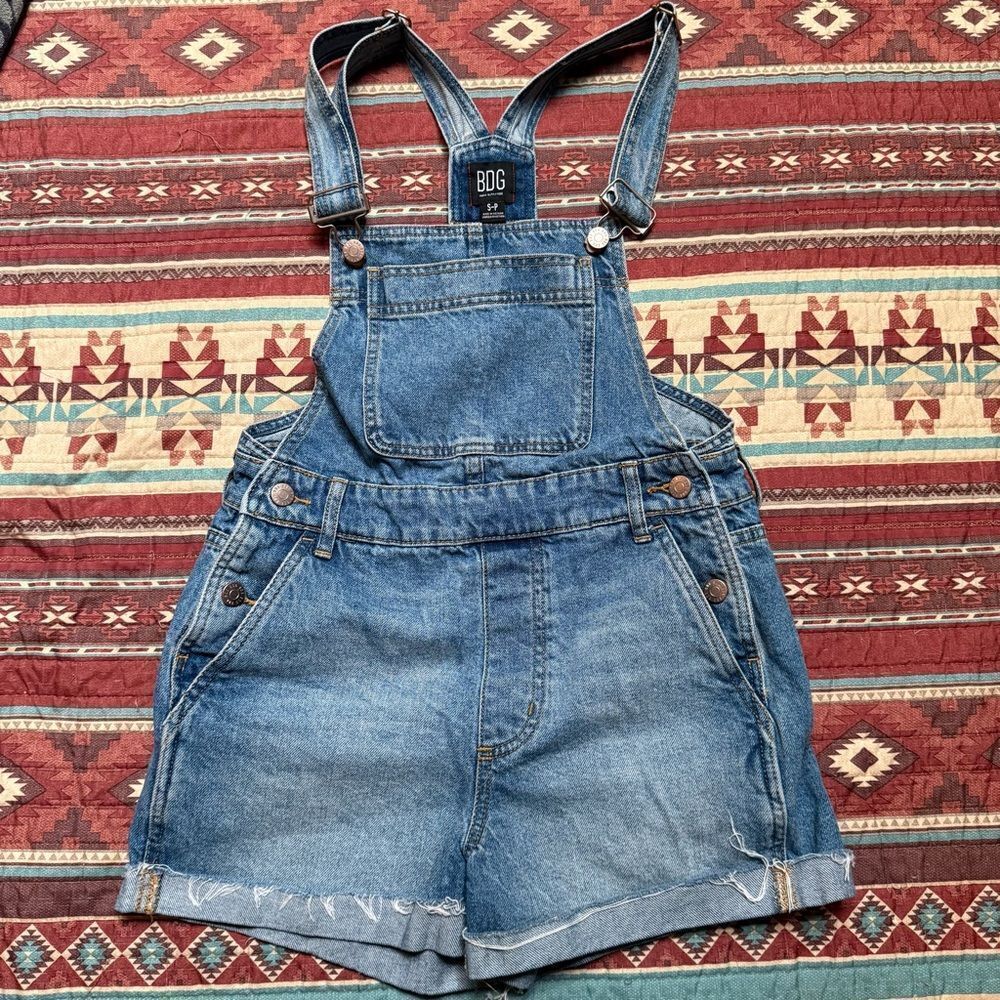 BDG Classic Blue Denim Overalls size small